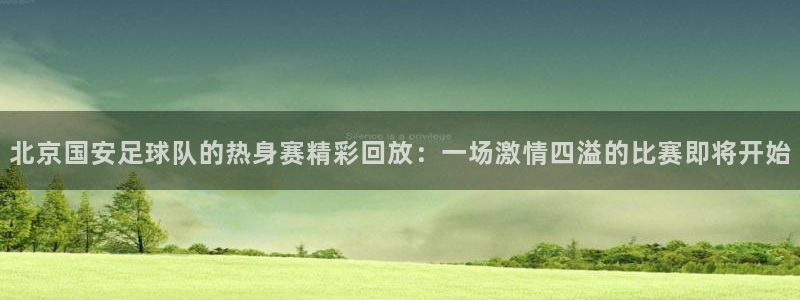 北京国安足球队的热身赛精彩回放：一场激情四溢的比赛即将开始